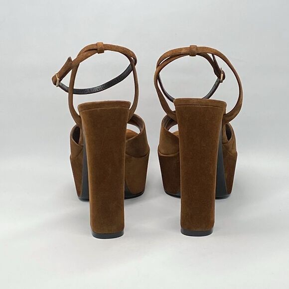 Saint Laurent Jodie Platform Sandals in Suede size 41 - Picture 8 of 14
